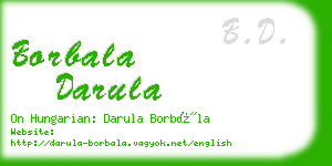 borbala darula business card